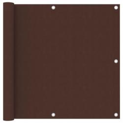 Écran de balcon Marron 90x600 cm Tissu Oxford alsavelo