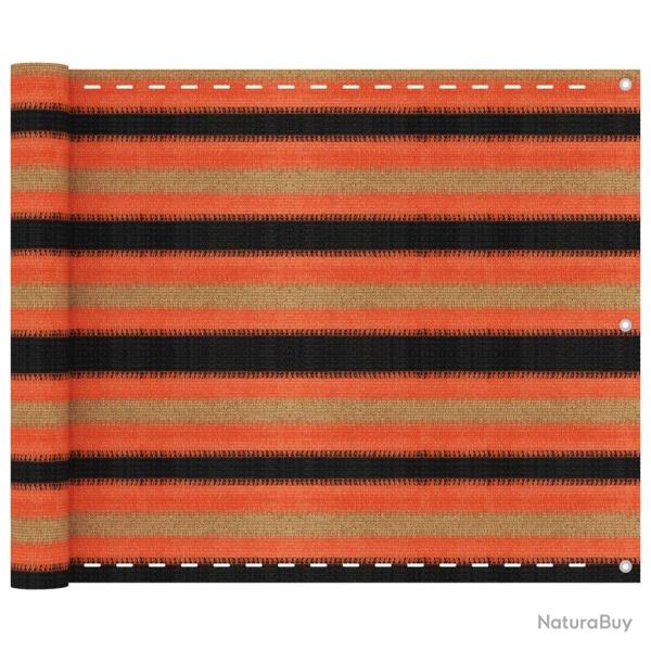 Écran de balcon Multicolore 75x400 cm PEHD alsavelo