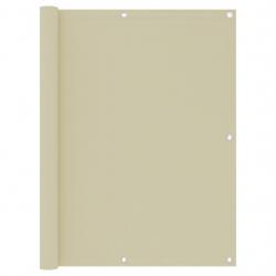 Écran de balcon Crème 120x500 cm Tissu Oxford alsavelo