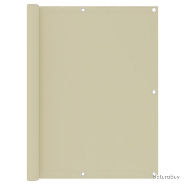 cran de balcon Crme 120x500 cm Tissu Oxford alsavelo