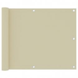Écran de balcon Crème 75x300 cm Tissu Oxford alsavelo