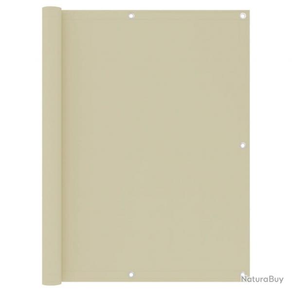 cran de balcon Crme 120x600 cm Tissu Oxford alsavelo