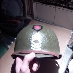 Vends casque usm1 ABL de l armée Belge ,très belle réplique de l us WW2 grade master sergent