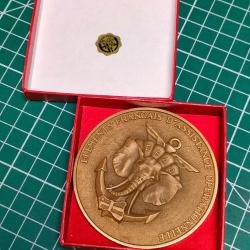 MEDAILLE DE TABLE MISSIONS D'ASSISTANCE EXTERIEURES EFAO CENTRAFRIQUE EN BOITE