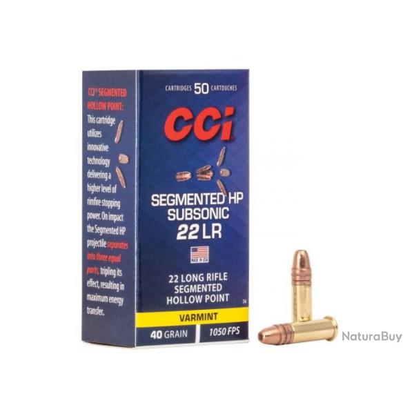 50 CCI C/22LR SEGMENTED HP 40GR SUB-SONIC