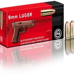 Munitions 9mm Luger GECO RN cuivrées