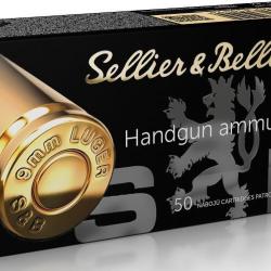 Munitions Sellier & Bellot 9X19 JHP 115 grains par 50