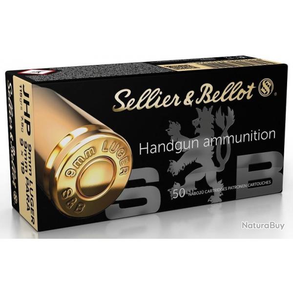 Munitions Sellier & Bellot 9X19 JHP 115 grains par 50