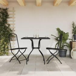 Ensemble à manger de jardin 3 pcs anthracite métal maille alsavelo