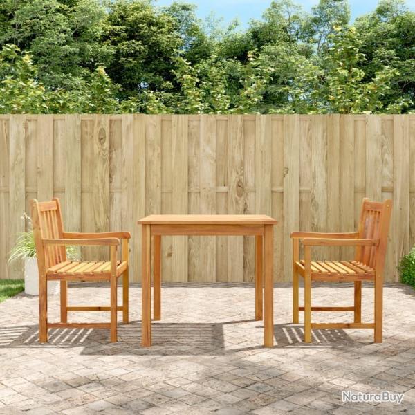 Ensemble  manger de jardin 3 pcs Bois d'acacia solide alsavelo