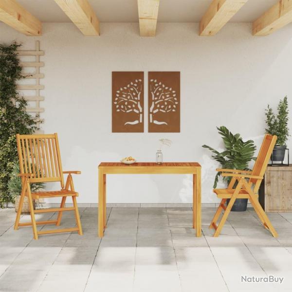Ensemble  manger de jardin 3 pcs Bois d'acacia solide alsavelo