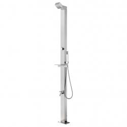 Douche de jardin 220 cm Acier inoxydable alsavelo