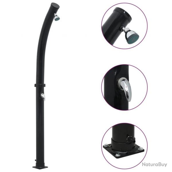 Douche solaire Noir 214 cm 20 L alsavelo