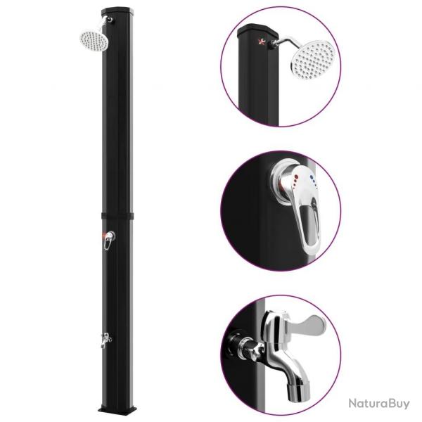 Douche solaire d'extrieur avec pomme de douche et robinet 35 L alsavelo