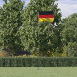 Drapeau de l'Allemagne et mât 5,55 m Aluminium alsavelo