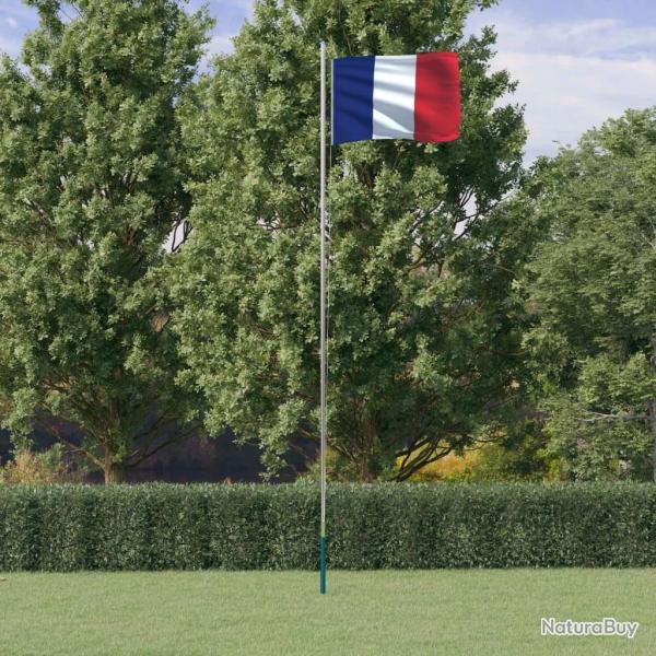 Drapeau de la France et mt 6,23 m Aluminium alsavelo