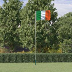 Drapeau de l'Irlande et mât 5,55 m Aluminium alsavelo