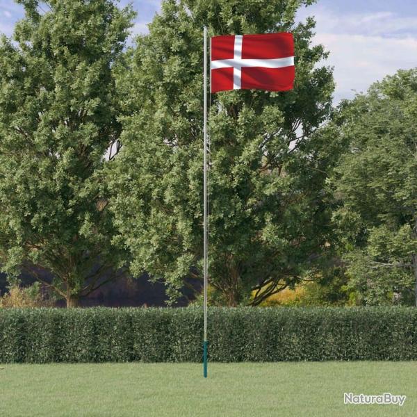 Drapeau du Danemark et mt 6,23 m Aluminium alsavelo