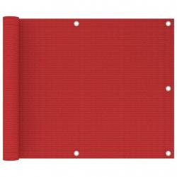 Écran de balcon Rouge 75x300 cm PEHD alsavelo