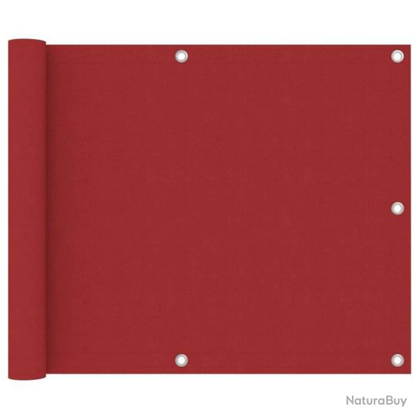 cran de balcon Rouge 75x300 cm Tissu Oxford alsavelo