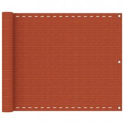 Écran de balcon Orange 75x600 cm PEHD alsavelo
