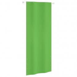 Écran de balcon Vert clair 100x240 cm Tissu Oxford alsavelo