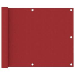 Écran de balcon Rouge 75x600 cm Tissu Oxford alsavelo