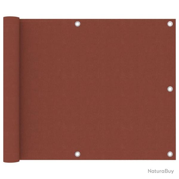 cran de balcon Terre cuite 75x300 cm Tissu Oxford alsavelo