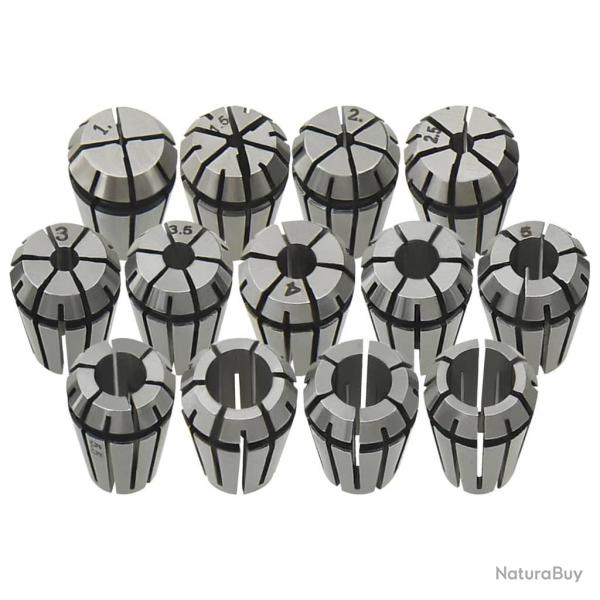 Douilles de serrage ER11 13 pcs Ensemble d'outils de tournage alsavelo