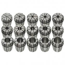 Douilles de serrage ER25 15 pcs Ensemble d'outils de tournage alsavelo