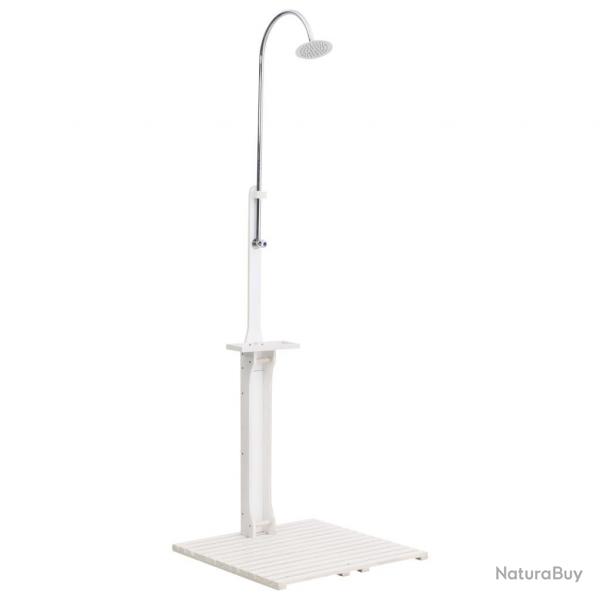 Douche de jardin Blanc Bois alsavelo