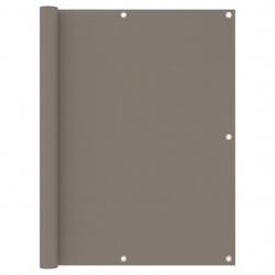 Écran de balcon Taupe 120x400 cm Tissu Oxford alsavelo
