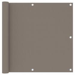 Écran de balcon Taupe 90x300 cm Tissu Oxford alsavelo