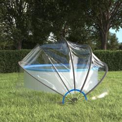 Dôme de piscine rond 376x188 cm PVC alsavelo