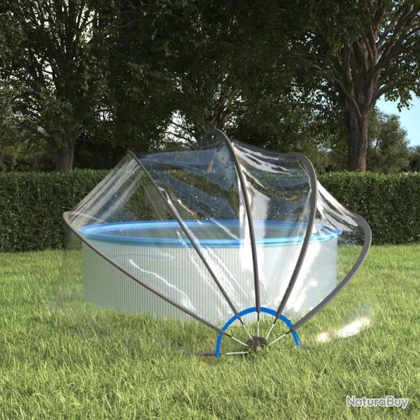 Dme de piscine rond 376x188 cm PVC alsavelo