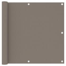 Écran de balcon Taupe 90x500 cm Tissu Oxford alsavelo