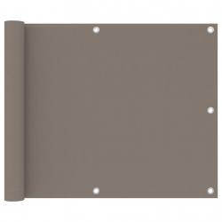 Écran de balcon Taupe 75x600 cm Tissu Oxford alsavelo