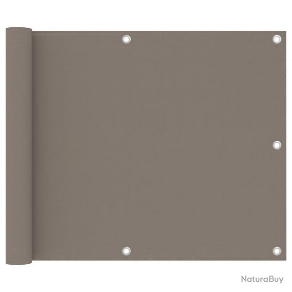 cran de balcon Taupe 75x600 cm Tissu Oxford alsavelo