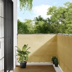 Écran de balcon sable 120x400 cm 100% polyester oxford alsavelo