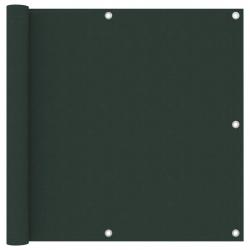 Écran de balcon Vert foncé 90x400 cm Tissu Oxford alsavelo