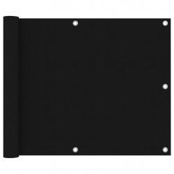 Écran de balcon Noir 75x400 cm Tissu Oxford alsavelo
