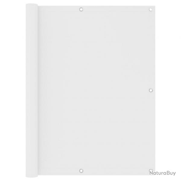 cran de balcon Blanc 120x400 cm Tissu Oxford alsavelo