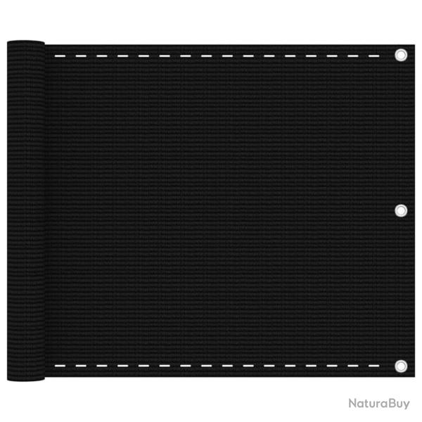 cran de balcon Noir 75x500 cm PEHD alsavelo