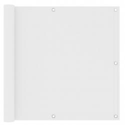Écran de balcon Blanc 90x500 cm Tissu Oxford alsavelo
