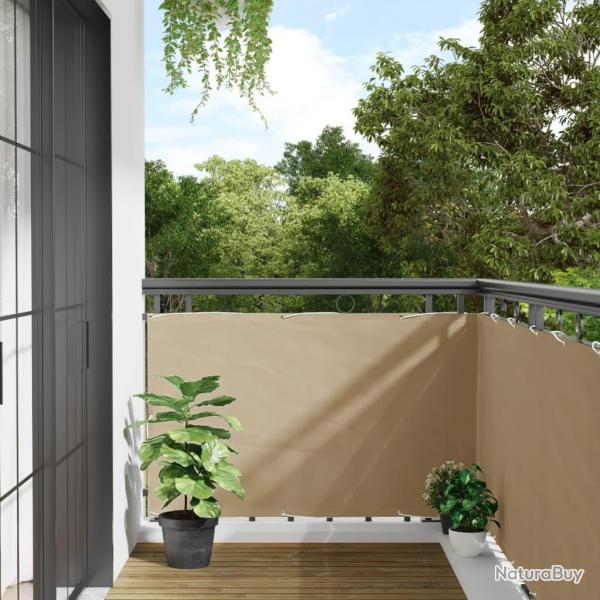 cran de balcon Beige 90x500 cm Tissu Oxford alsavelo