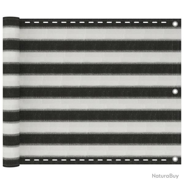 cran de balcon PEHD 75x300 cm Anthracite et blanc alsavelo