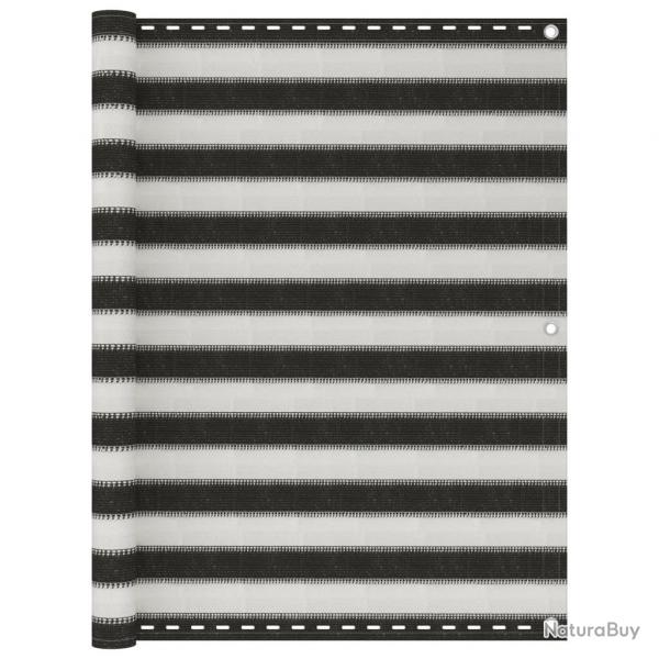 cran de balcon PEHD 120x500 cm Anthracite et blanc alsavelo