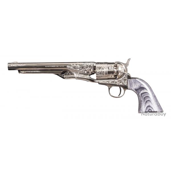 Revolver Pietta 1860 Army nickel entirement grav cal. 44