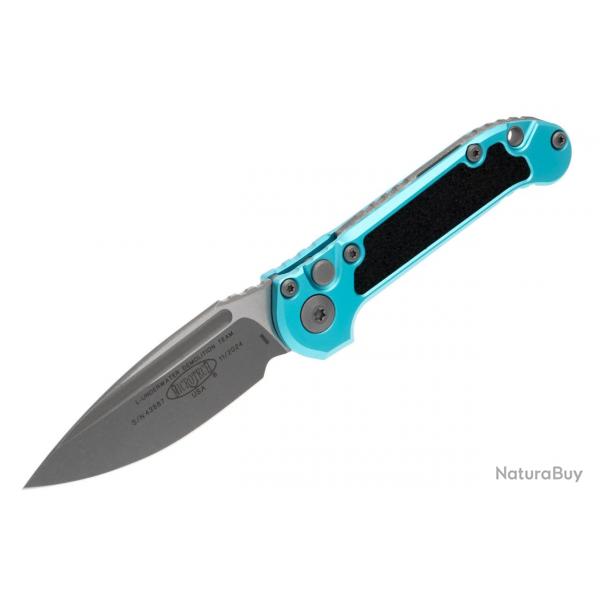 Couteau Microtech LUDT Gen III S/E Turquoise Lame Drop Point Acier M390MK USA MCT113510APTQ