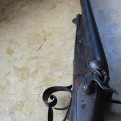 fusil chasse bricoleur St Etienne cal 16 /65 Clavette d'ouverture .jeu bois abimé manque percuteur